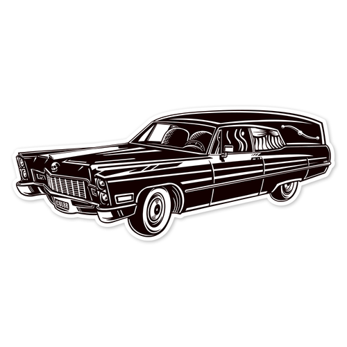 Hearse - Sticker