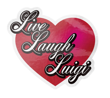 Live Laugh Luigi - Sticker