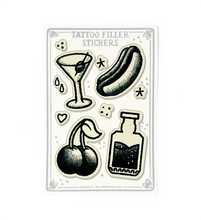 Tattoo Filler Stickers - Vol. 4 - 4 x 6 - 10 Mini-decals