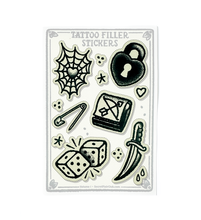 Tattoo Filler Stickers - Vol. 1 - 4 x 6 - 13 Mini-decals