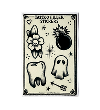 Tattoo Filler Stickers - Vol. 2 - 4 x 6 - 14 Mini-decals