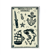 Tattoo Filler Stickers - Vol. 3 - 4 x 6 - 14 Mini-decals