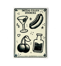 Tattoo Filler Stickers - Vol. 4 - 4 x 6 - 10 Mini-decals