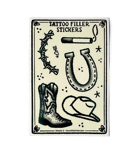 Tattoo Filler Stickers - Vol. 5 - 4 x 6 - 14 Mini-decals